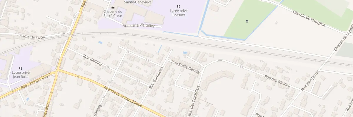 Plan du 5 Rue Emile Gavroy à Meaux