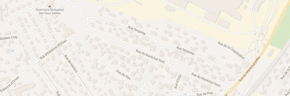 Plan du 46 Rue du Maréchal Foch à Thourotte