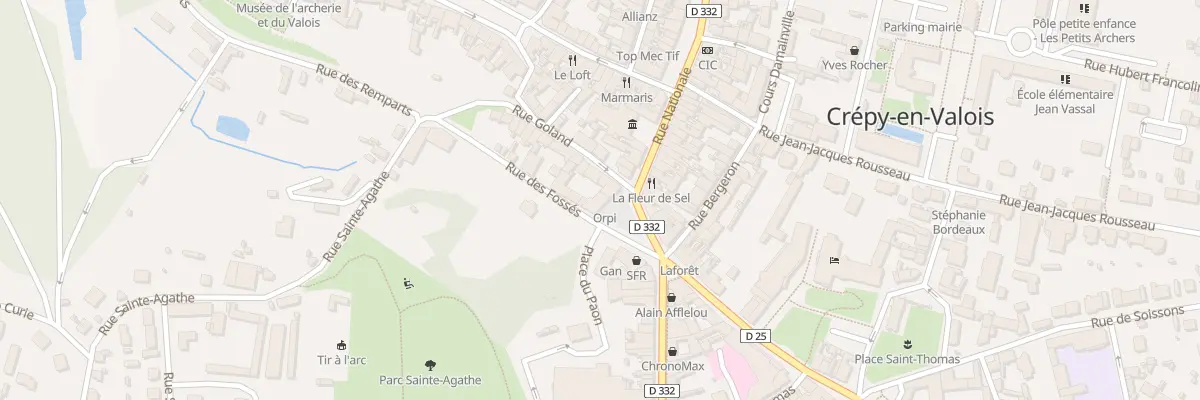 Plan du 2 Rue des Fossés à Crépy-en-Valois