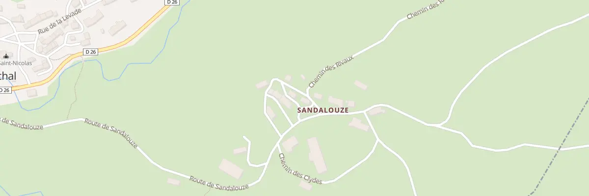 Plan du 5063 Sandalouze à Espinchal