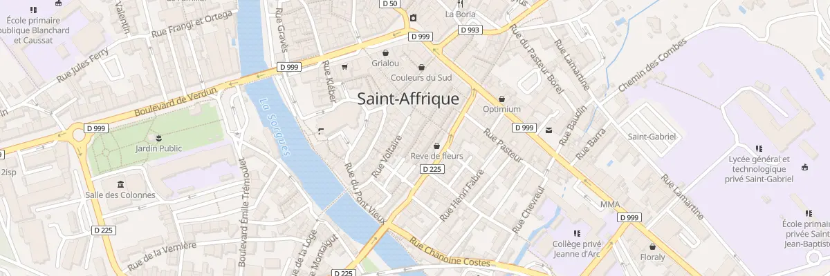 Plan du 8 Rue du Soubayrol à Saint-Affrique