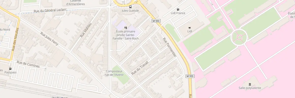 Plan du 7 Rue Lafayette à Armentières