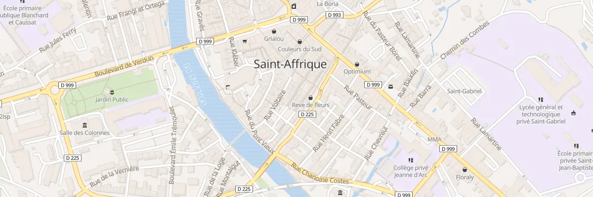 Plan du 11 Rue du Soubayrol à Saint-Affrique