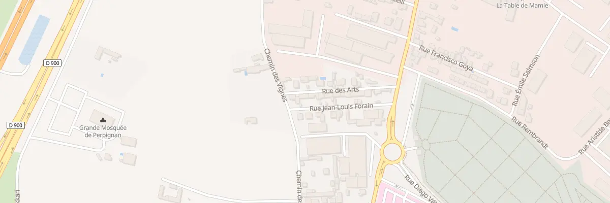 Plan du 26 Rue Jean Forain à Perpignan
