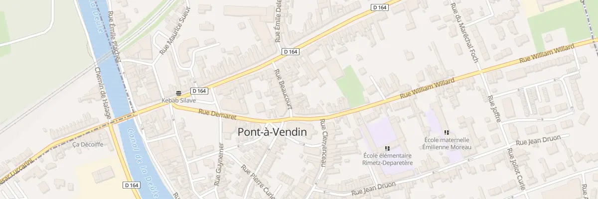Plan du 7 Rue Beaucourt à Pont-à-Vendin