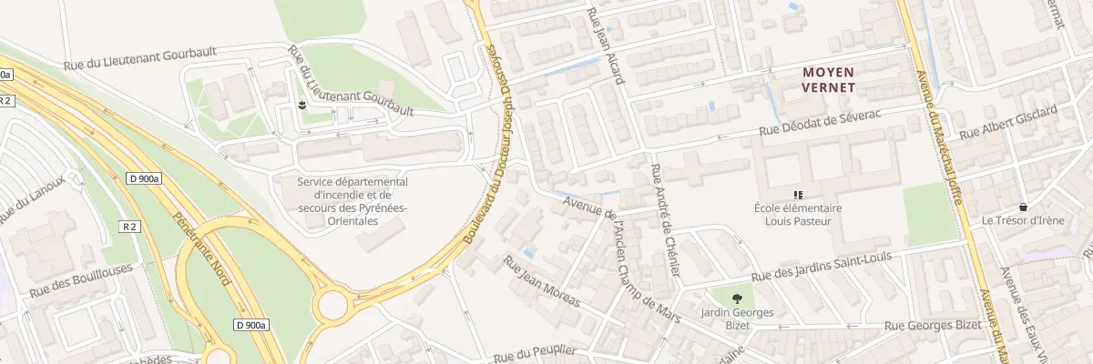 Plan du 86 Av Anc Champ de Mars à Perpignan