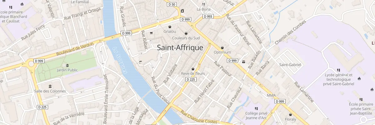 Plan du 3 Rue du Soubayrol à Saint-Affrique