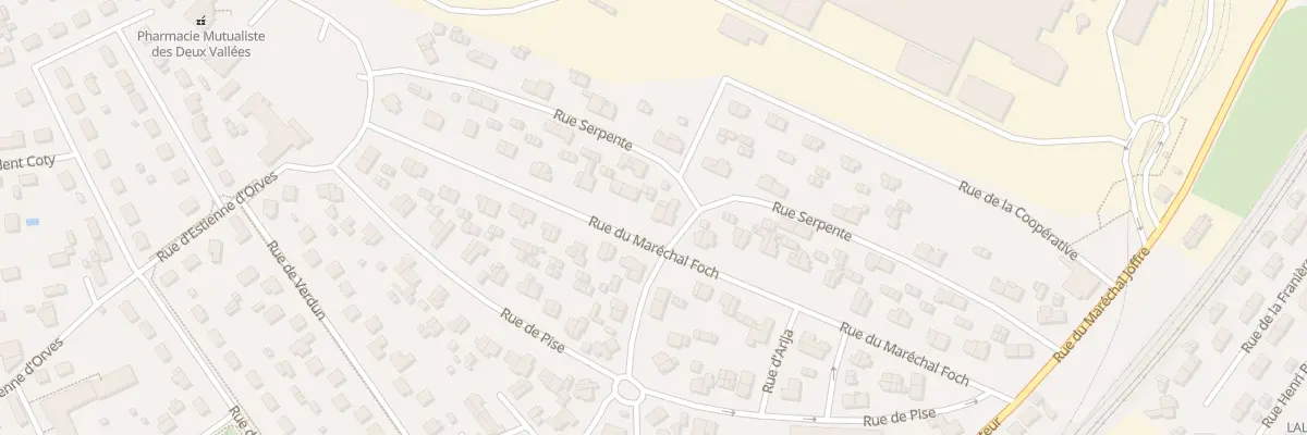 Plan du 44 Rue du Maréchal Foch à Thourotte