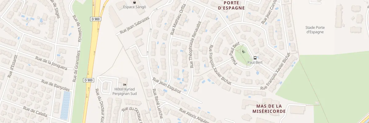 Plan du 24 Rue Théophraste Renaudot à Perpignan