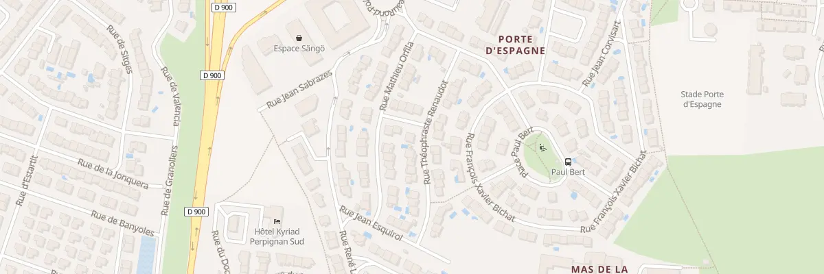 Plan du 18 Rue Théophraste Renaudot à Perpignan