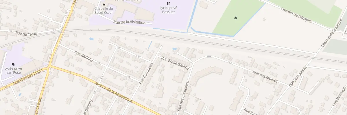 Plan du 13 Rue Emile Gavroy à Meaux