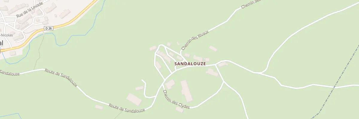 Plan du 5062 Sandalouze à Espinchal