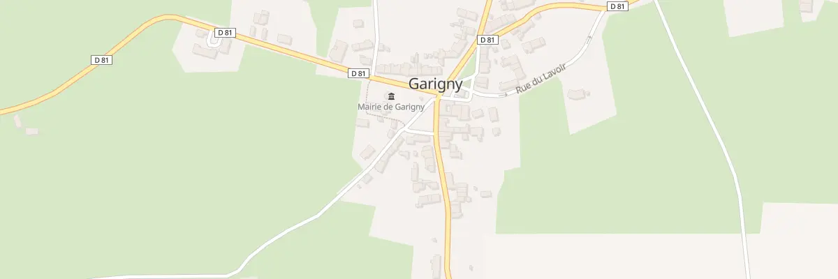 Plan du 1 Pl de la Mairie à Garigny