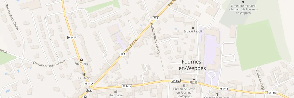 Plan du 218 Rue Pasteur à Fournes-en-Weppes