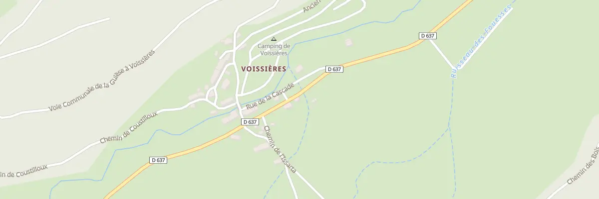 Plan du 177 Voissieres à Chambon-sur-Lac