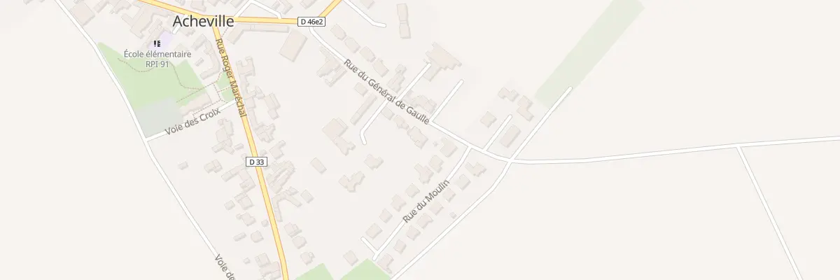 Plan du 16 Rue du Gen de Gaulle à Acheville