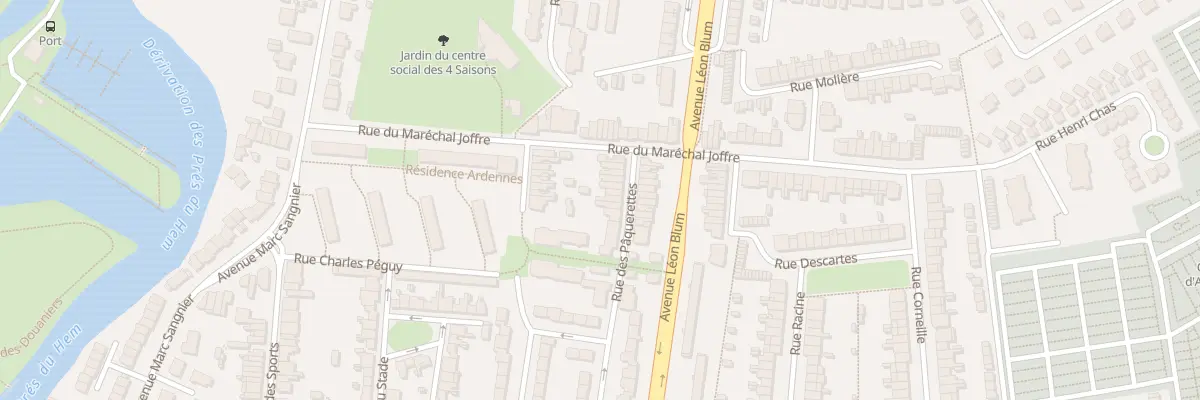 Plan du 23 Rue des Paquerettes à Armentières