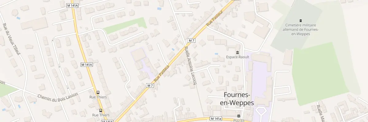 Plan du 246 Rue Pasteur à Fournes-en-Weppes