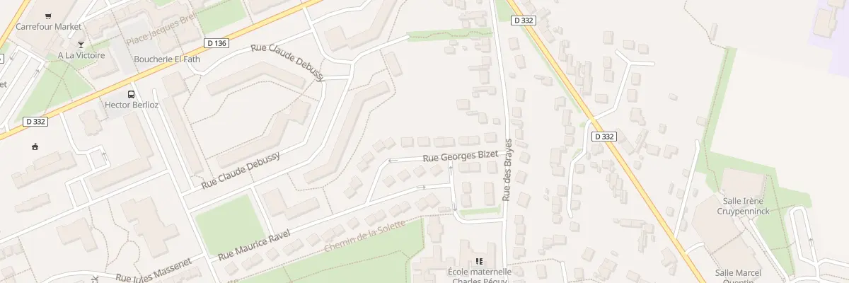 Plan du 12 Rue Georges Bizet à Crépy-en-Valois