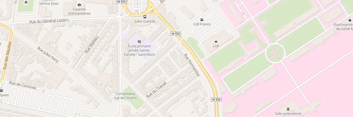 Plan du 9 Rue de la Gaite à Armentières