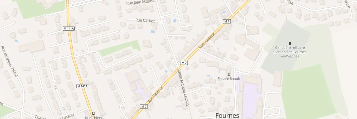 Plan du 289 Rue Pasteur à Fournes-en-Weppes