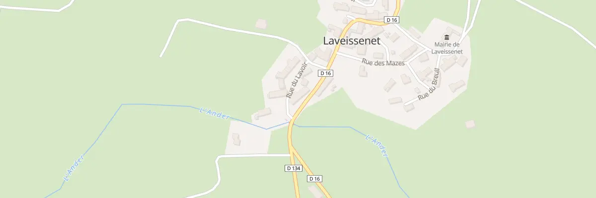 Plan du 5034 Le Bourg à Laveissenet