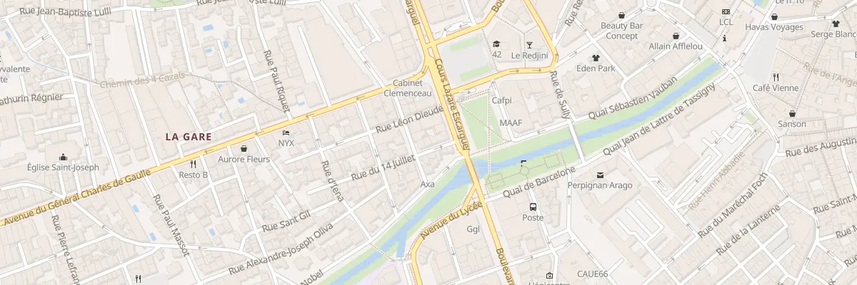 Plan du 4 Rue du Quatorze-Juillet à Perpignan