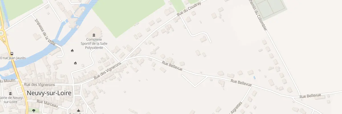 Plan du 9 Rue de Bellevue à Neuvy-sur-Loire