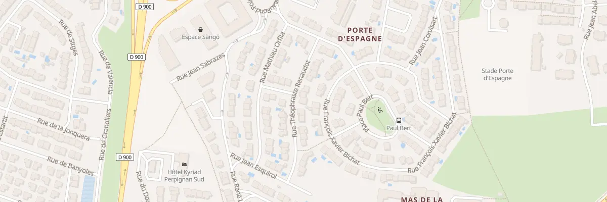 Plan du 15 Rue Théophraste Renaudot à Perpignan