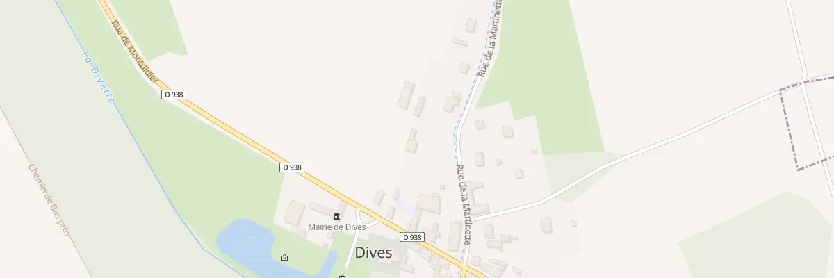 Plan du 3 Rue de la Martinette à Dives