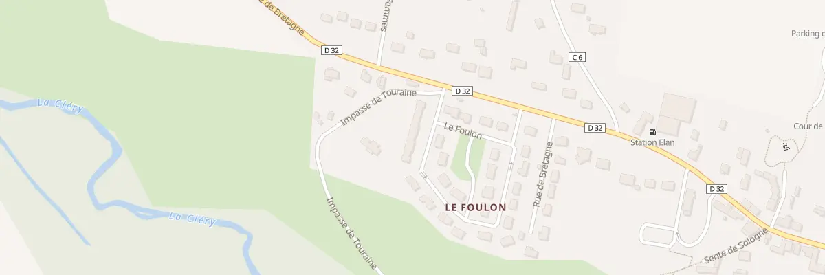 Plan du 30 Le Foulon à La Selle-sur-le-Bied