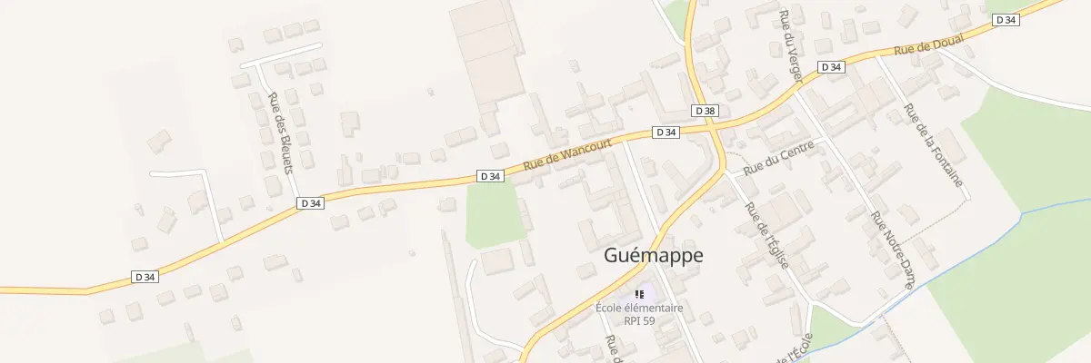 Plan du 4T Rue de Wancourt à Guémappe