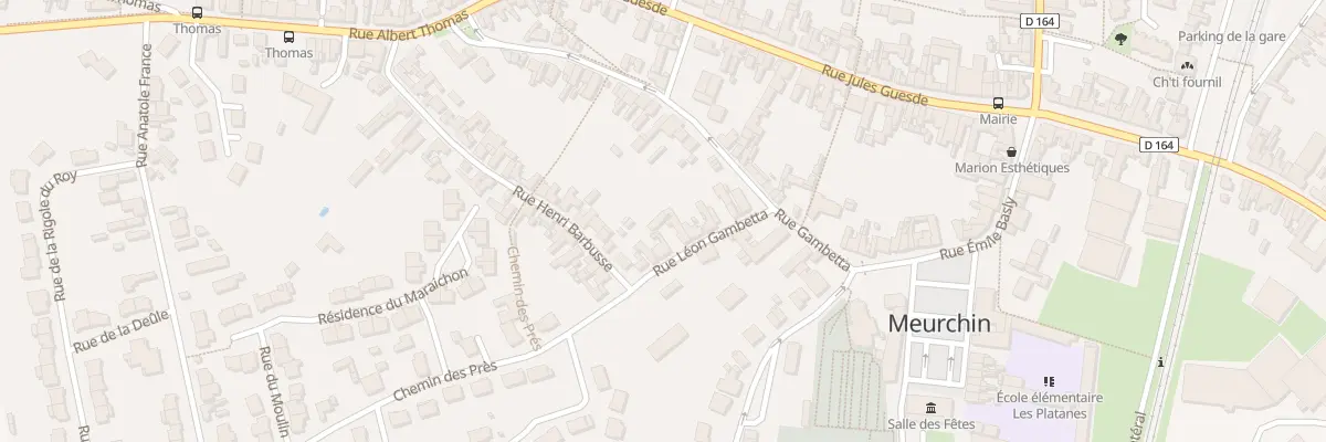 Plan du 22 Rue Gambetta à Meurchin
