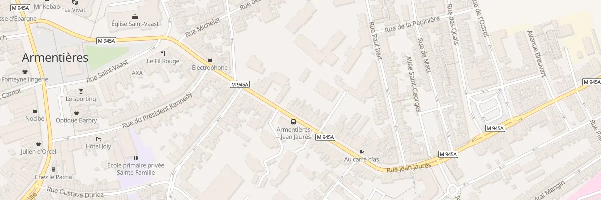 Plan du 41 Rue Jean Jaures à Armentières