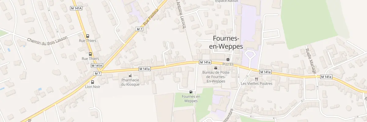 Plan du 1087 Rue Faidherbe à Fournes-en-Weppes