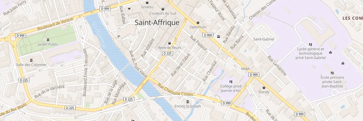 Plan du 12 Rue Henri Fabre à Saint-Affrique
