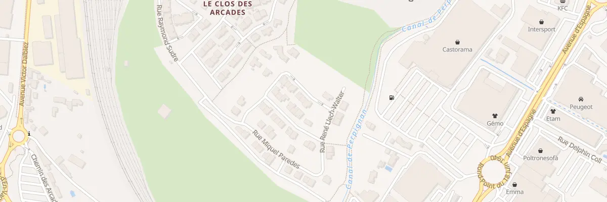 Plan du 16 Rue Doëtte Angliviel à Perpignan