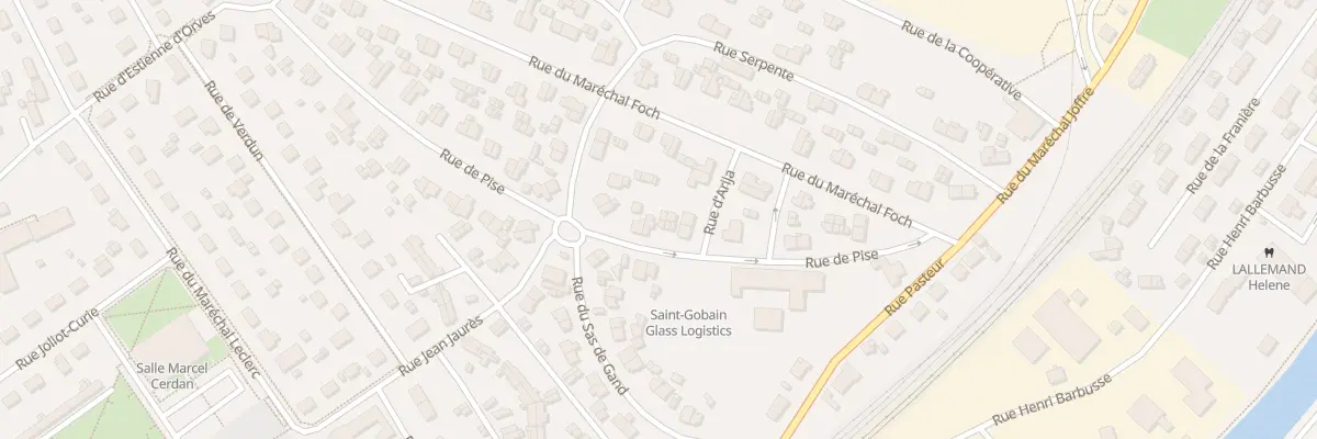 Plan du 8 Rue de Pise à Thourotte
