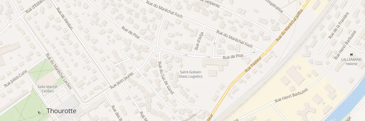 Plan du 1T Rue de Pise à Thourotte