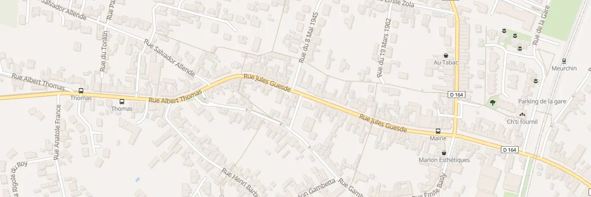 Plan du 77 Rue Jules Guesde à Meurchin