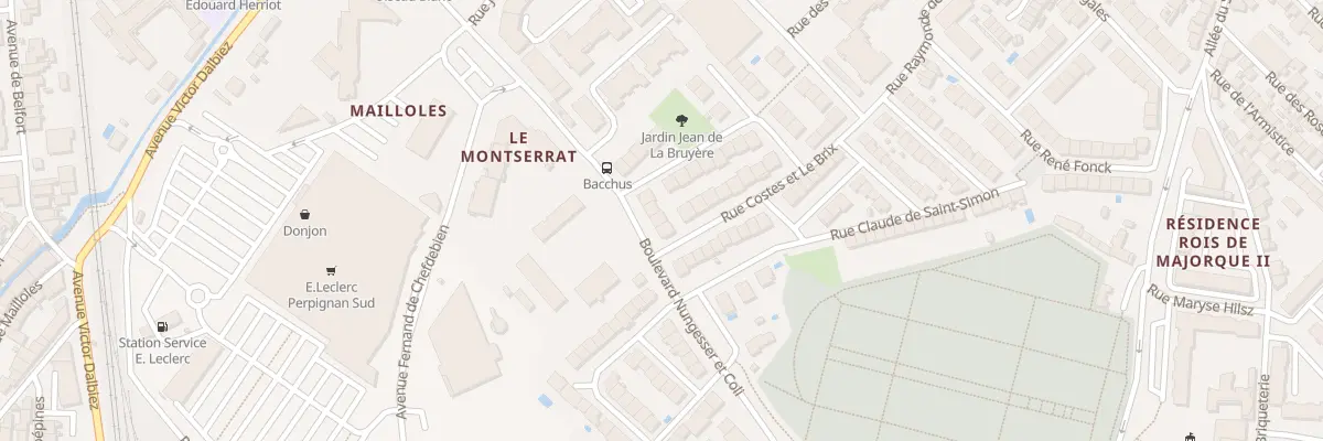 Plan du 27 Bd Nungesser et Coli à Perpignan