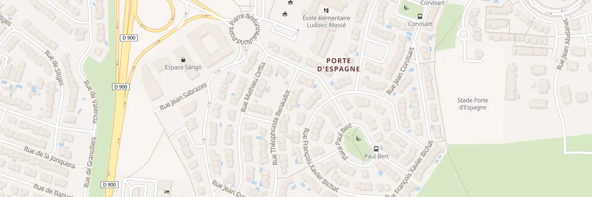 Plan du 5 Rue Théophraste Renaudot à Perpignan