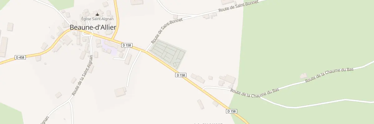 Plan du 5184 La Chaume à Beaune-d’Allier