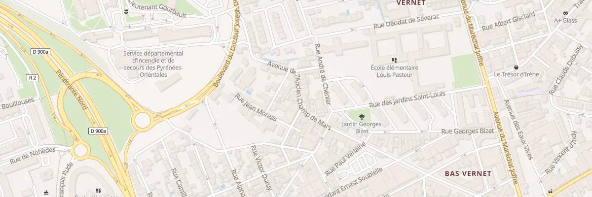 Plan du 57 Av Anc Champ de Mars à Perpignan