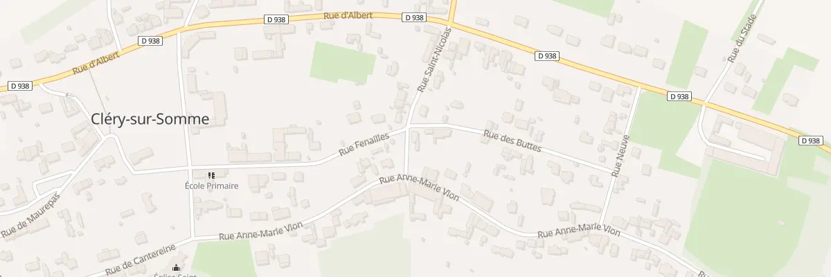 Plan du 172 Rue des Buttes à Cléry-sur-Somme