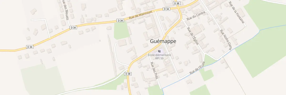 Plan du 1 Rue de Chérisy à Guémappe