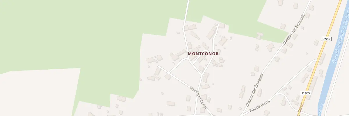 Plan du 34 Montconor à Bannay