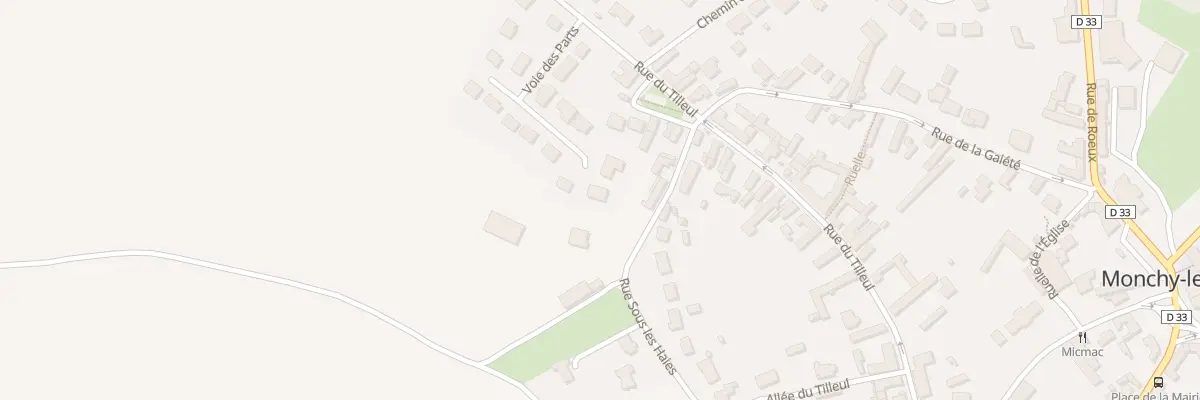 Plan du 7 Rue la Voie des Parts à Monchy-le-Preux