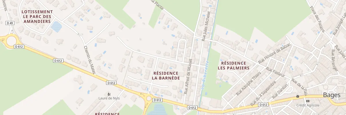 Plan du 5 Rue Edouard Vaillant à Bages