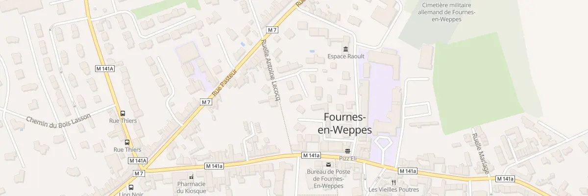 Plan du 64 Rue Antoine Lecocq à Fournes-en-Weppes